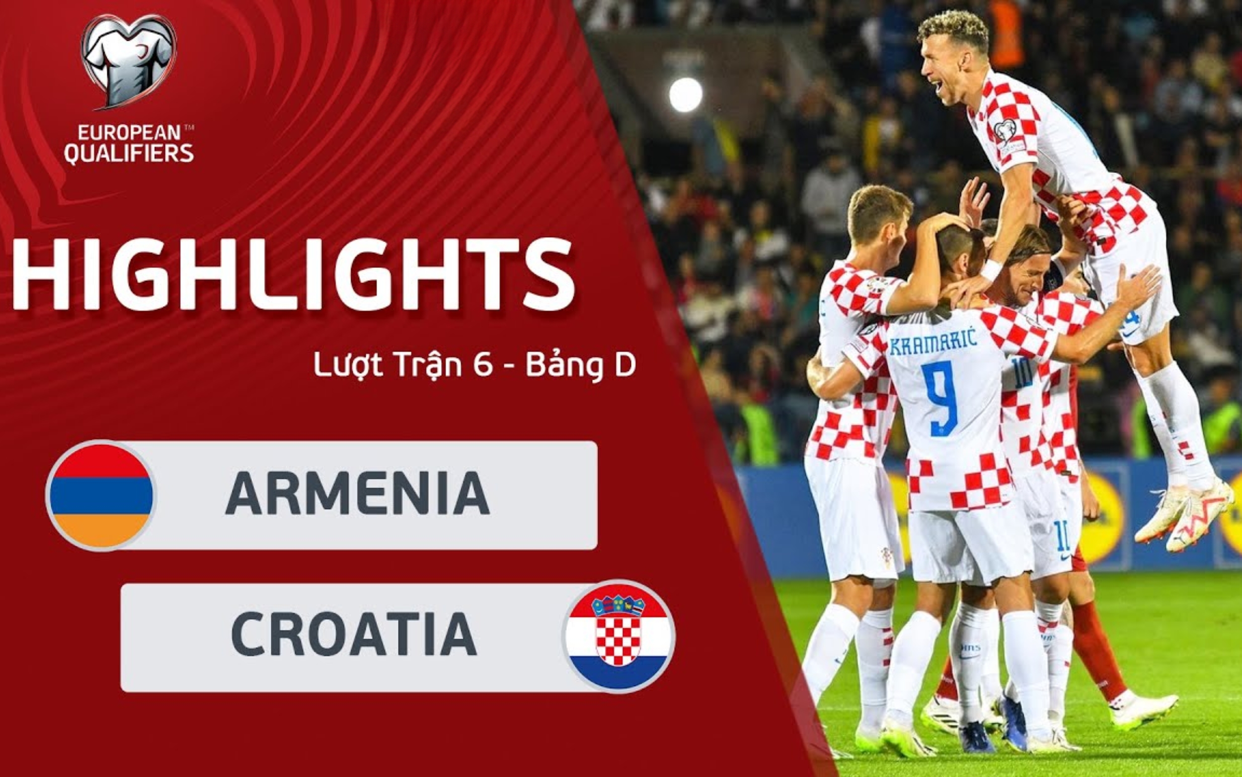 Nhận xét về đội hình xuất phát của Armenia và Croatia