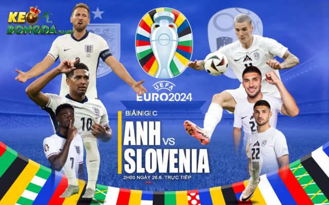 Anh vs Slovenia sẽ gặp nhau vào ngày 26/6/2024