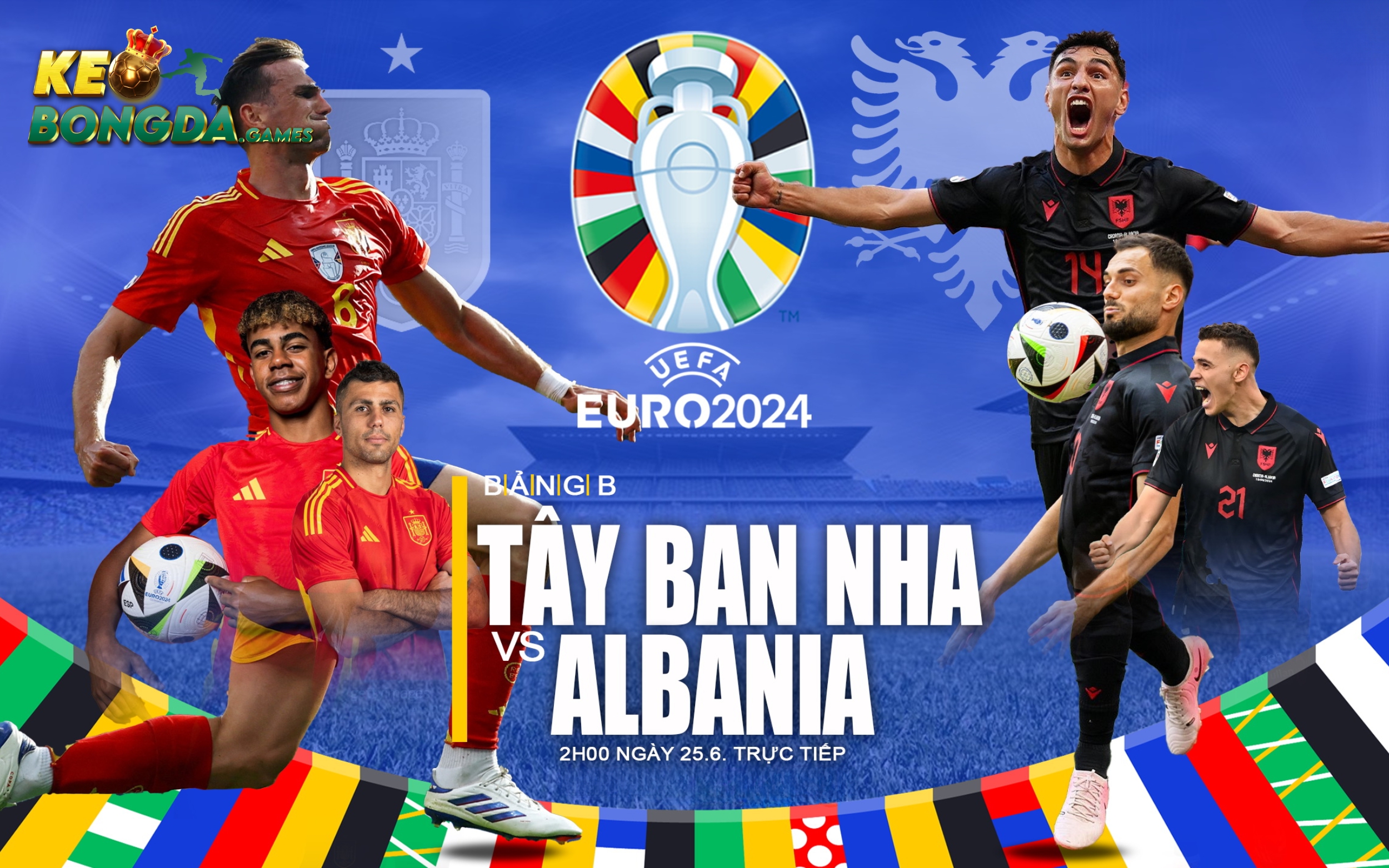 Thông tin về trận đấu giữa Albania và Tây Ban Nha