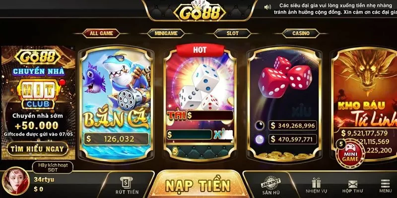 Sơ lược nền tảng game Go88
